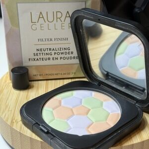 Laura Geller FILTER FINISH Neutralizing Setting Powder .24oz New